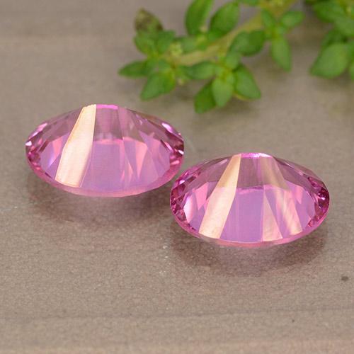Gemas de topacio rosa natural de 6,13 ct, corte óvalo, VS