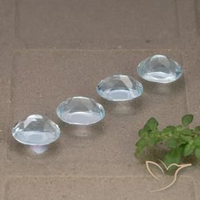 Gemas de Topacio Azul Cielo natural de 4.59 ct, Ovalada, VVS-VS