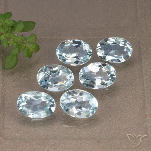 5.47ctw Natural Azul Cielo Topacio, Ovalada, VVS-VS