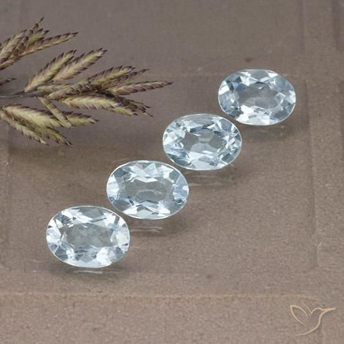 3.53ctw Natural Azul Cielo Topacio, Ovalada, VVS-VS