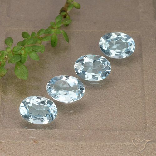 3.52ctw Natural Azul Cielo Topacio, Ovalada, VVS-VS