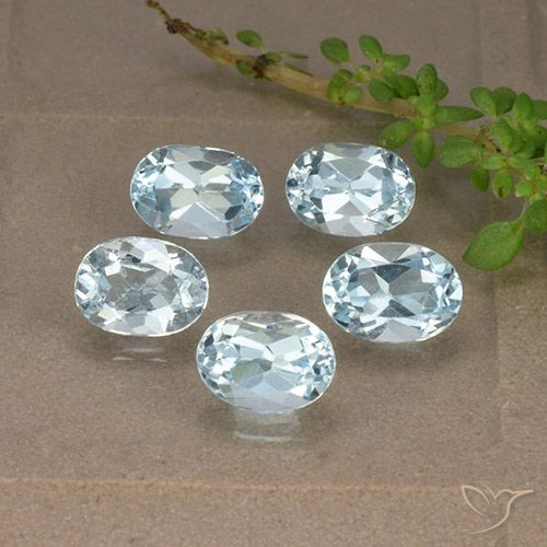 5.21ctw Natural Azul Cielo Topacio, Ovalada, VVS-VS