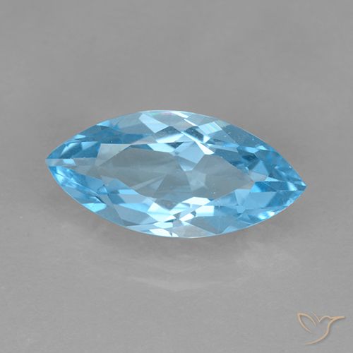 3.51ct Natural Azul Cielo Topacio, Marquesa, VVS-VS