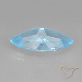 Topacio Azul Cielo natural de 3.75 ct, Marquesa, VVS-VS