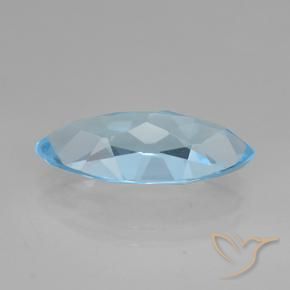 Topacio Azul Suizo natural de 3.54 ct, Marquesa, VVS-VS