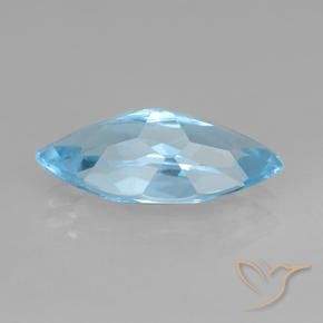 Topacio Azul Cielo natural de 3.69 ct, Marquesa, VVS-VS
