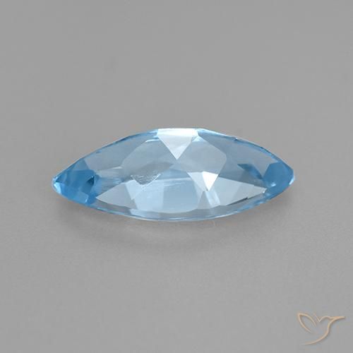 Topacio Azul Cielo natural de 3.75 ct, Marquesa, VVS-VS