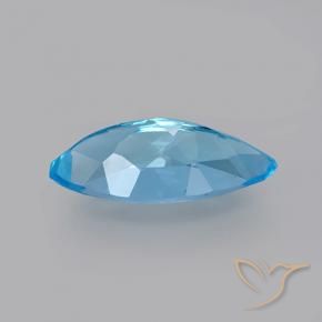 Topacio Azul Suizo natural de 3.70 ct, Marquesa, VVS