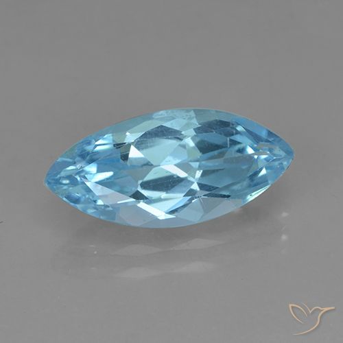 3.46ct Natural Azul Cielo Topacio, Marquesa, VVS-VS