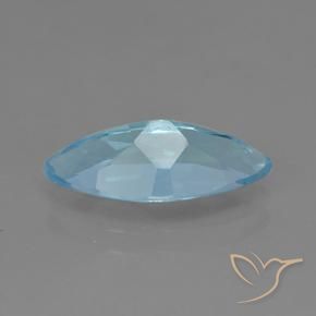 Topacio Azul Cielo natural de 3.46 ct, Marquesa, VVS-VS