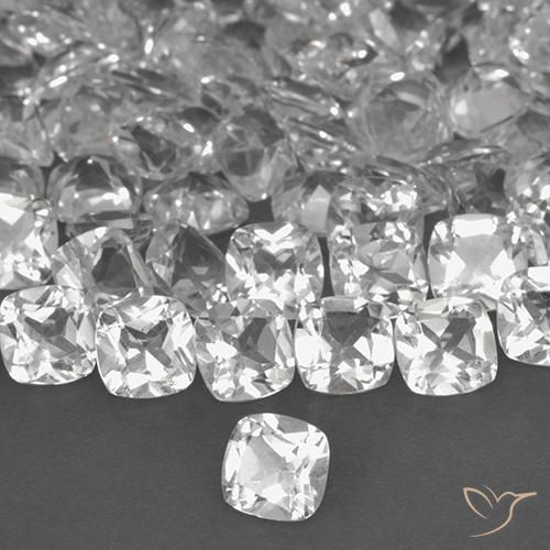 Topacio Blanco natural de 0.47 ct, Forma Cojín, VVS-VS