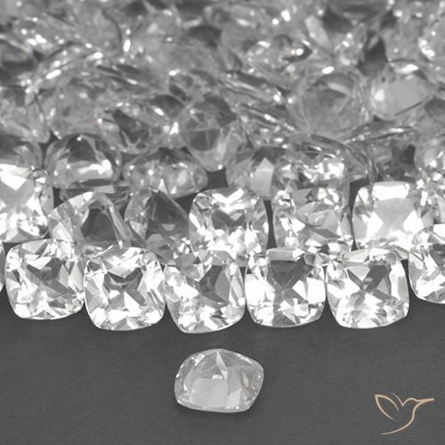 Topacio Blanco natural de 0.47 ct, Forma Cojín, VVS-VS