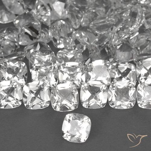 Topacio Blanco natural de 0.49 ct, Forma Cojín, VVS-VS