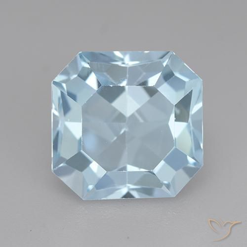 5.73ct Natural Azul Cielo Topacio, corte esmeralda, VVS-VS