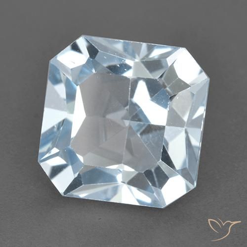 Topacio Azul Cielo natural de 5.79 ct, Corte Octágono / Esmeralda, VVS-VS