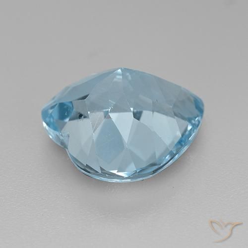 Topacio Azul Cielo natural de 4.06 ct, Corazón, VVS-VS