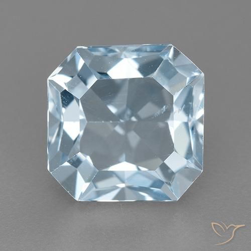 3.27ct Natural Azul Cielo Topacio, corte esmeralda, VVS-VS