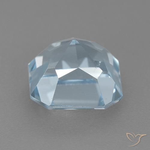 Topacio Azul Cielo natural de 3.27 ct, Corte Octágono / Esmeralda, VVS-VS