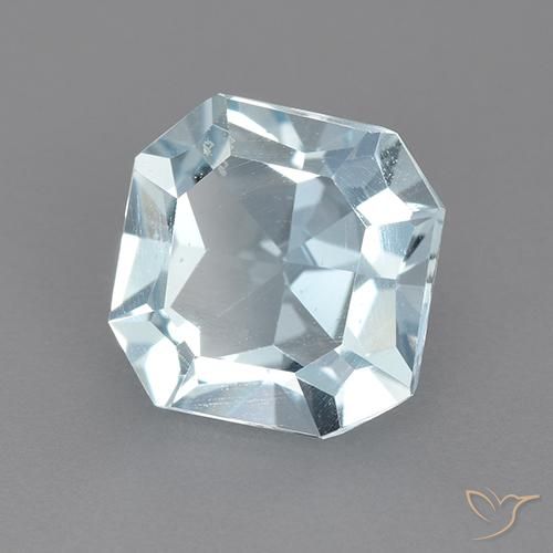 Topacio Azul Cielo natural de 2.38 ct, Corte Octágono / Esmeralda, VVS-VS