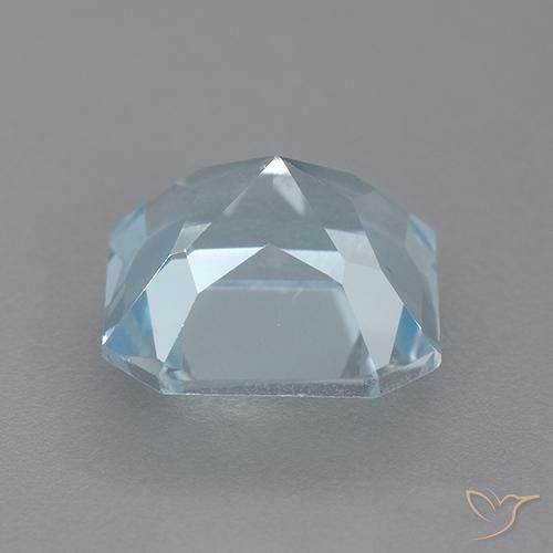 Topacio Azul Cielo natural de 2.93 ct, Corte Octágono / Esmeralda, VVS-VS