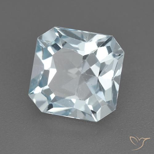 Topacio Azul Cielo natural de 2.78 ct, Corte Octágono / Esmeralda, VVS-VS