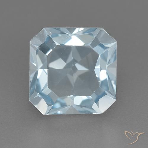 3.25ct Natural Azul Cielo Topacio, corte esmeralda, VVS