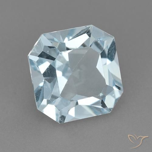 Topacio Azul Cielo natural de 2.88 ct, Corte Octágono / Esmeralda, VVS-VS