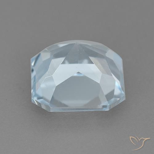 Topacio Azul Cielo natural de 2.89 ct, Corte Octágono / Esmeralda, VVS