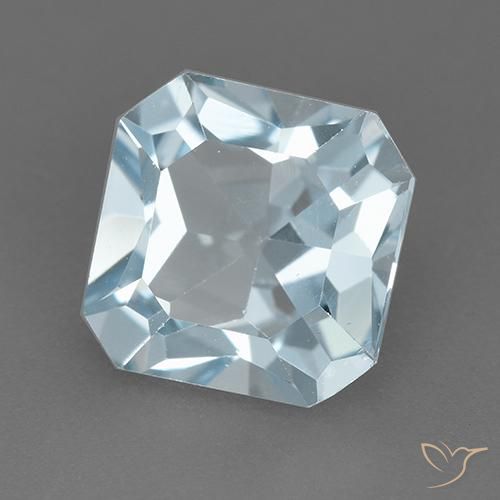 Topacio Azul Cielo natural de 2.87 ct, Corte Octágono / Esmeralda, VVS