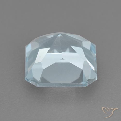 Topacio Azul Cielo natural de 3.24 ct, Corte Octágono / Esmeralda, VVS-VS