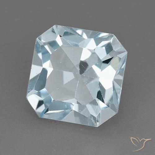 Topacio Azul Cielo natural de 2.91 ct, Corte Octágono / Esmeralda, VVS-VS