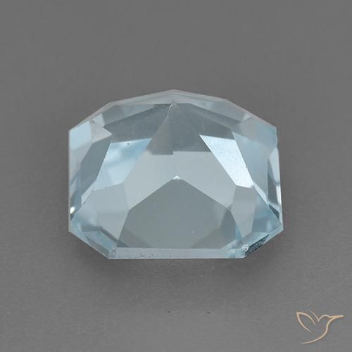 Topacio Azul Cielo natural de 2.91 ct, Corte Octágono / Esmeralda, VVS-VS
