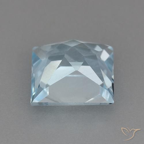 Topacio Azul Cielo natural de 2.81 ct, Cuadrado, VVS-VS