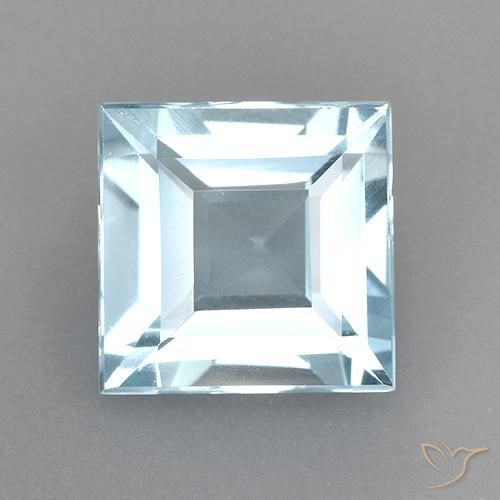 Topacio Azul Cielo natural de 2.55 ct, Cuadrado, VVS