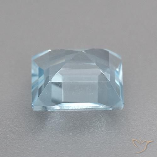 Topacio Azul Cielo natural de 2.55 ct, Cuadrado, VVS