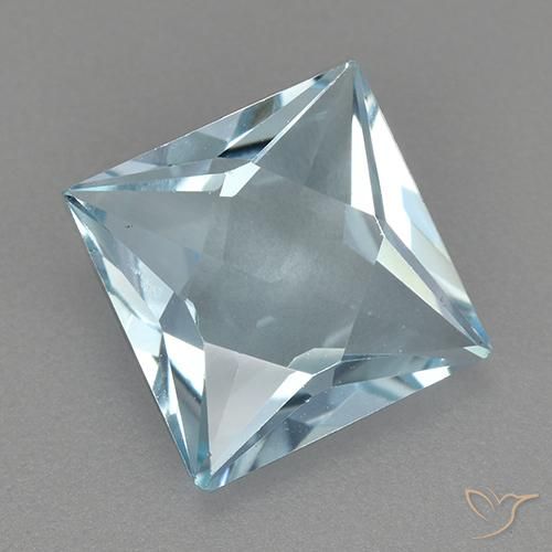 Topacio Azul Cielo natural de 2.79 ct, Cuadrado, VVS