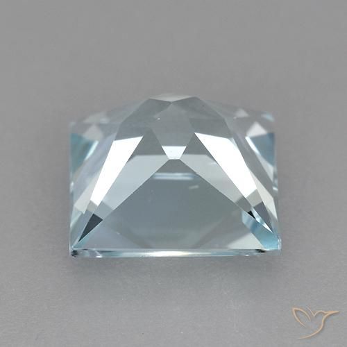 Topacio Azul Cielo natural de 3.15 ct, Cuadrado, VVS