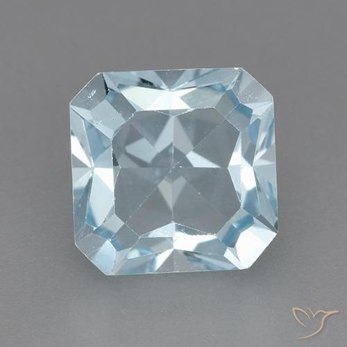 3.22ct Natural Azul Cielo Topacio, corte esmeralda, VVS