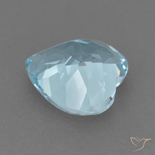 Topacio Azul Cielo natural de 3.98 ct, Corazón, VVS-VS