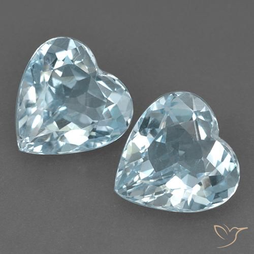 8.85ctw Natural Azul Cielo Topacio, Corazón, VVS-VS