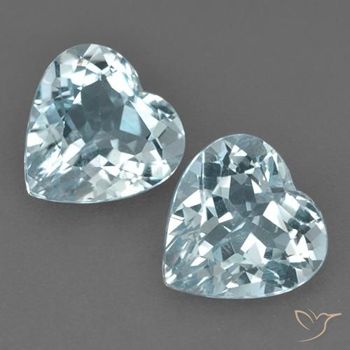 8.26ctw Natural Azul Cielo Topacio, Corazón, VVS-VS