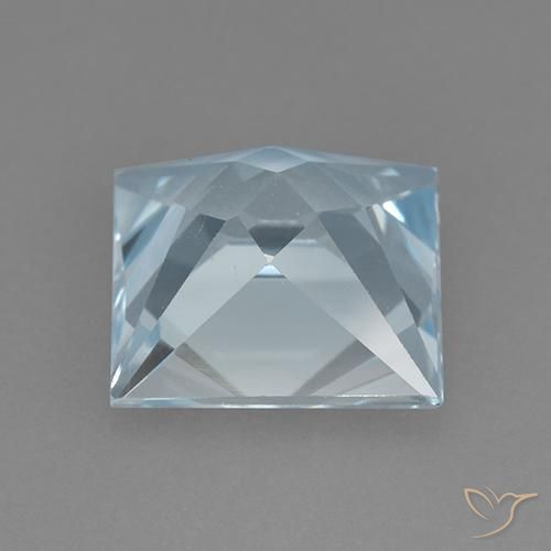 Topacio Azul Cielo natural de 3.32 ct, Cuadrado, VVS