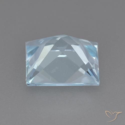 Topacio Azul Cielo natural de 2.76 ct, Cuadrado, VVS-VS
