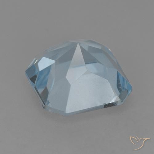 Topacio Azul Cielo natural de 3.06 ct, Corte Octágono / Esmeralda, VVS-VS
