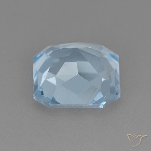 Topacio Azul Cielo natural de 2.73 ct, Corte Octágono / Esmeralda, VVS