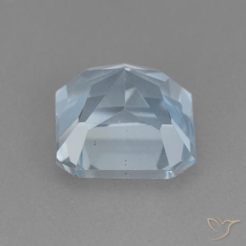 Topacio Azul Cielo natural de 3.10 ct, Corte Octágono / Esmeralda, VVS
