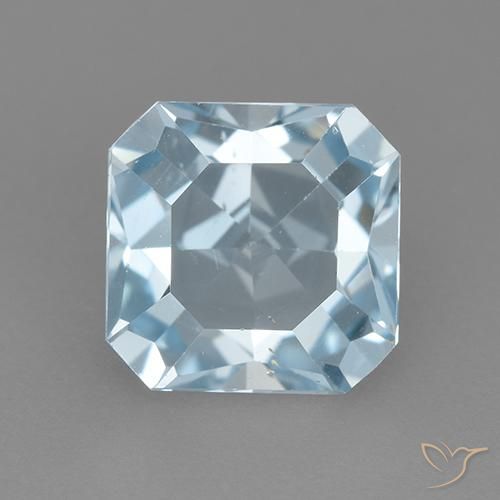 3.09ct Natural Azul Cielo Topacio, corte esmeralda, VVS-VS