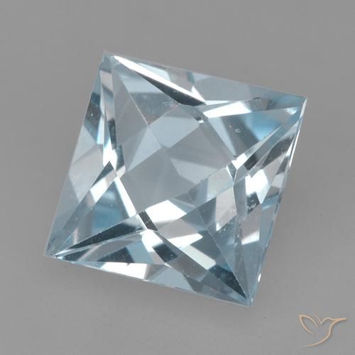 Topacio Azul Cielo natural de 2.04 ct, Cuadrado, VVS