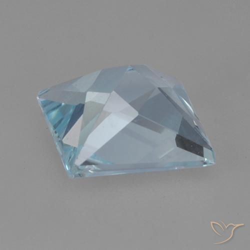 Topacio Azul Cielo natural de 2.04 ct, Cuadrado, VVS