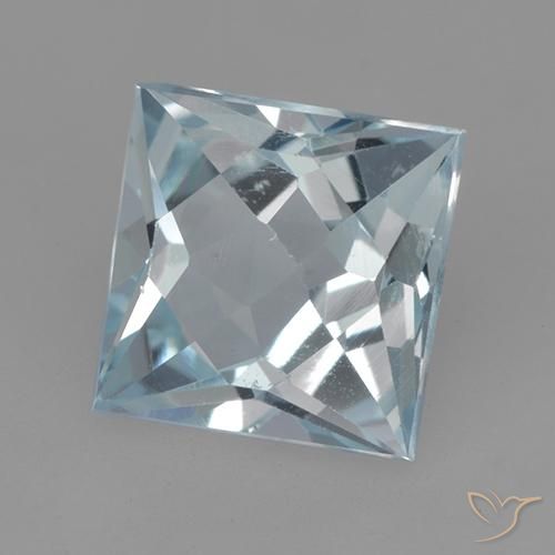 Topacio Azul Cielo natural de 2.01 ct, Cuadrado, VVS-VS